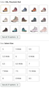 size-color-Waterproof Amped Hiking Boot