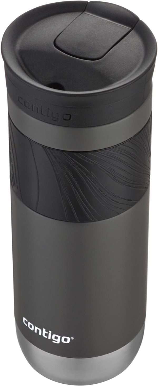 Contigo-coffee-travel-mug-Contigo Byron Vacuum-Insulated Stainless Steel Travel Mug with Leak-Proof Lid, Reusable Coffee Cup or Water Bottle, BPA-Free, Keeps Drinks Hot or Cold for Hours, 20oz 2-Pack, Sake & Blue Corn-2