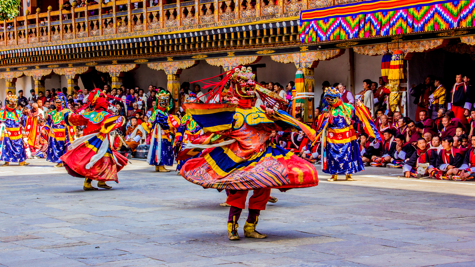 Paro Valley, Bhutan Great Destination for Tourists crane-festival-bhutan-Paro-Tsechu-Drupchen